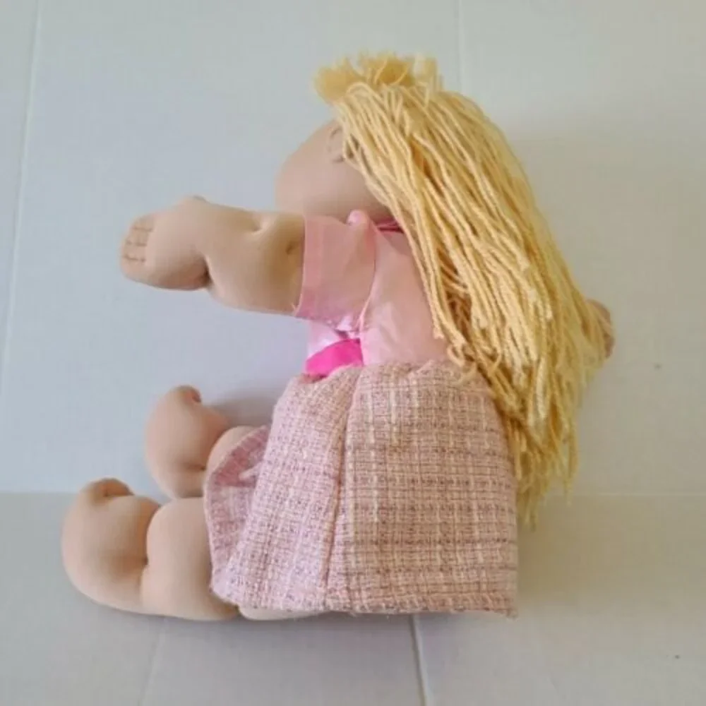 Cabbage Patch Play Along 2004 Blond Hair Blue Eyes Pink Outfit PA-4